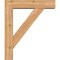 Ekena Millwork Traditional Block Smooth Bracket w/ Offset Brace, Western Red Cedar, 5 1/2"W x 22"D x 26"H BKT0604X22X26TRA05SWR - alternate 2